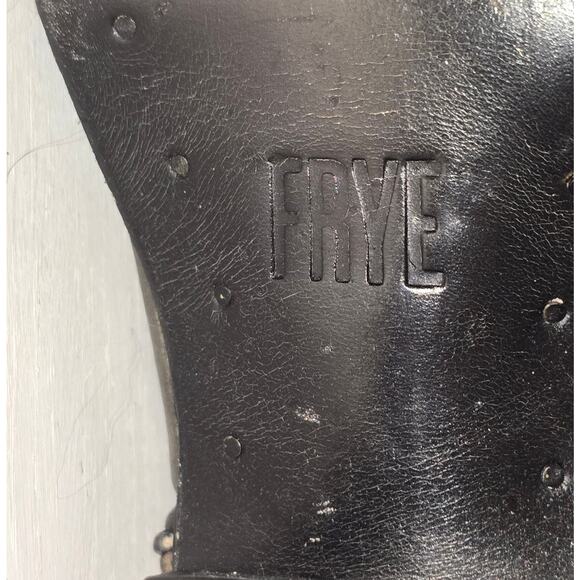 FRYE DARK PEWTER CRINKLE WESTERN SACHA MID PULL ON BOOTS SIZE‎ 8.5 NEW - Picture 13 of 14